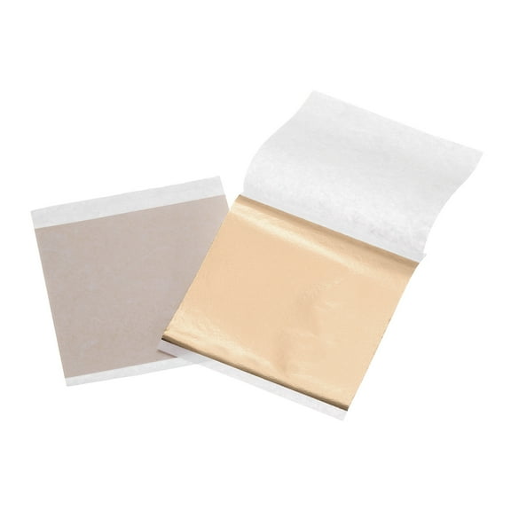 100pcs Foil Candy Wrappers, 3.5 x 3.5 Inch Chocolate Bar Wrappers, Aluminum Foil Paper for Caramel(Champagne Gold)