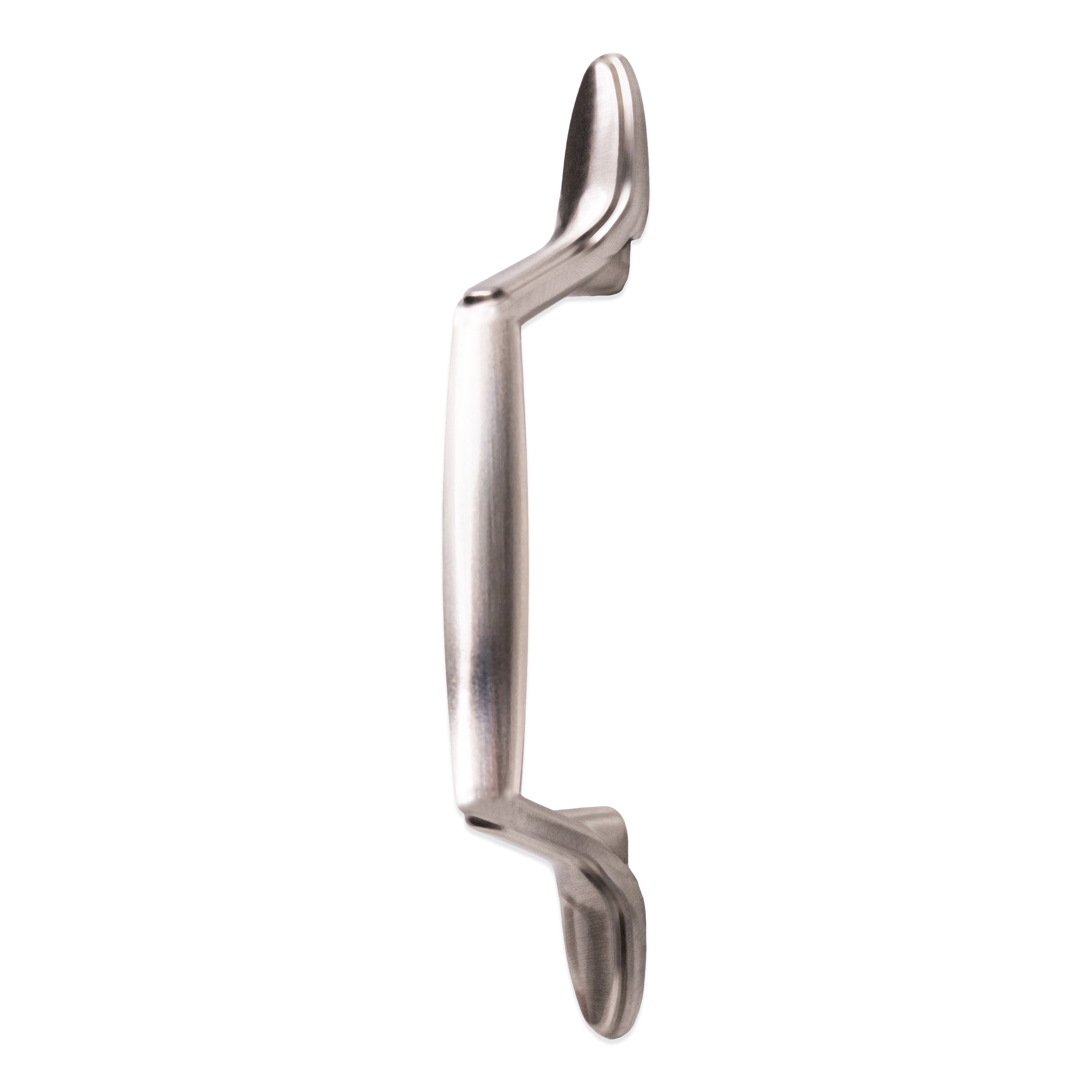 (2 pack) Mainstays 3" (76mm) Center-to-Center Footed Cabinet Pull, Satin Nickel, 6 Pack