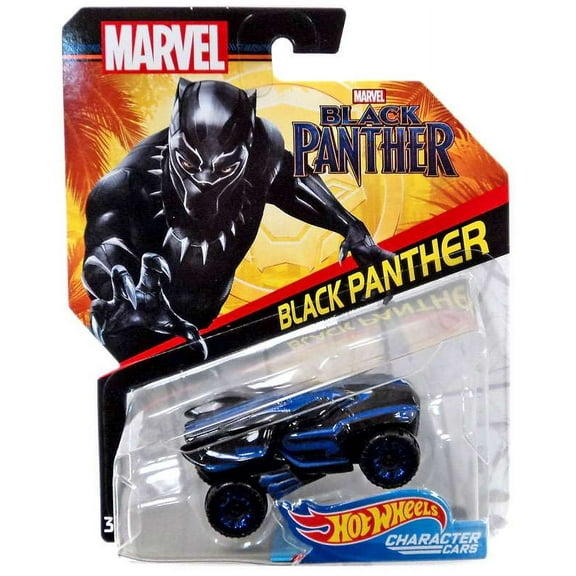 Hot Wheels Character Cars Black Panther Die-Cast Car