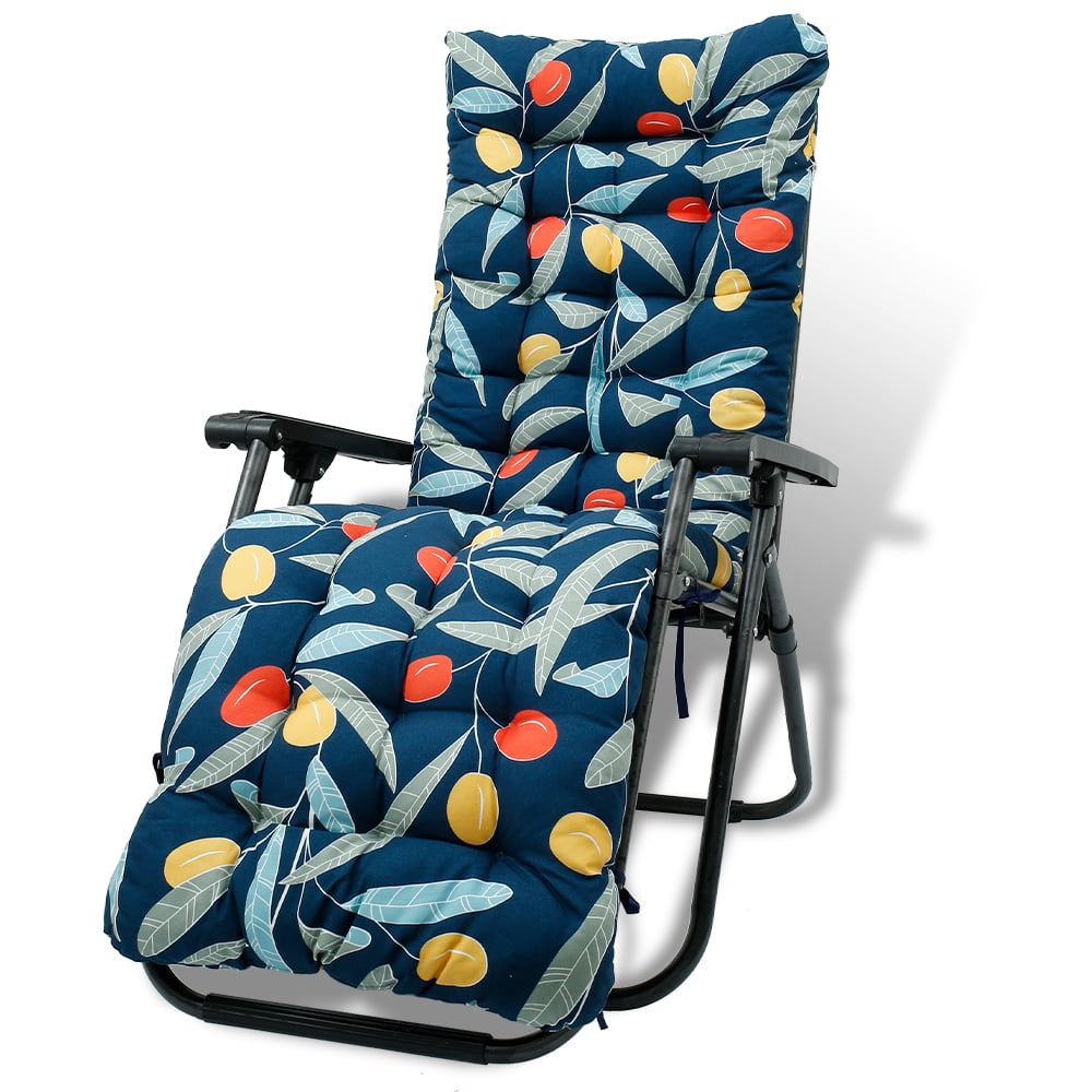 Garden Lounger Deck Chair Outdoor Sun Seat Pad Star Lattice Replacement Cushion 