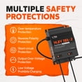 thumbnail image 3 of LiTime 2 Bank 12V 10A Battery Charger Waterproof Fast Charging, 4 Safety Protections, 3 of 9