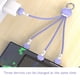 thumbnail image 2 of Llavero de carga multi del silicón del cable 3 en 1 cable de la carga compatible para USB micro/tipo C, 2 of 5