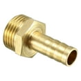 thumbnail image 3 of Conector adaptador de manguera acanalada de latón 8mm Barb x 3/8 PT Macho, 3 of 4