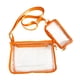 thumbnail image 3 of Bolsa transparente impermeable de gran capacidad para estadios, conciertos al aire libre. Naranja, 3 of 9