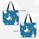 thumbnail image 2 of Easygdp Cartoon Goose Bolsa Tote para Mujer, Bolso de Hombro para Trabajo, Playa, Viajes, Compras y Supermercado, 2 of 7
