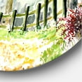 thumbnail image 3 of Designart - Autumn Countryside Landscape In The Afternoon - Traditional Metal Circle Wall Art, 3 of 5