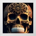 thumbnail image 2 of Stephen Chambers 15x15 White Modern Wood Framed Wall Art Titled - Skull 16, 2 of 6