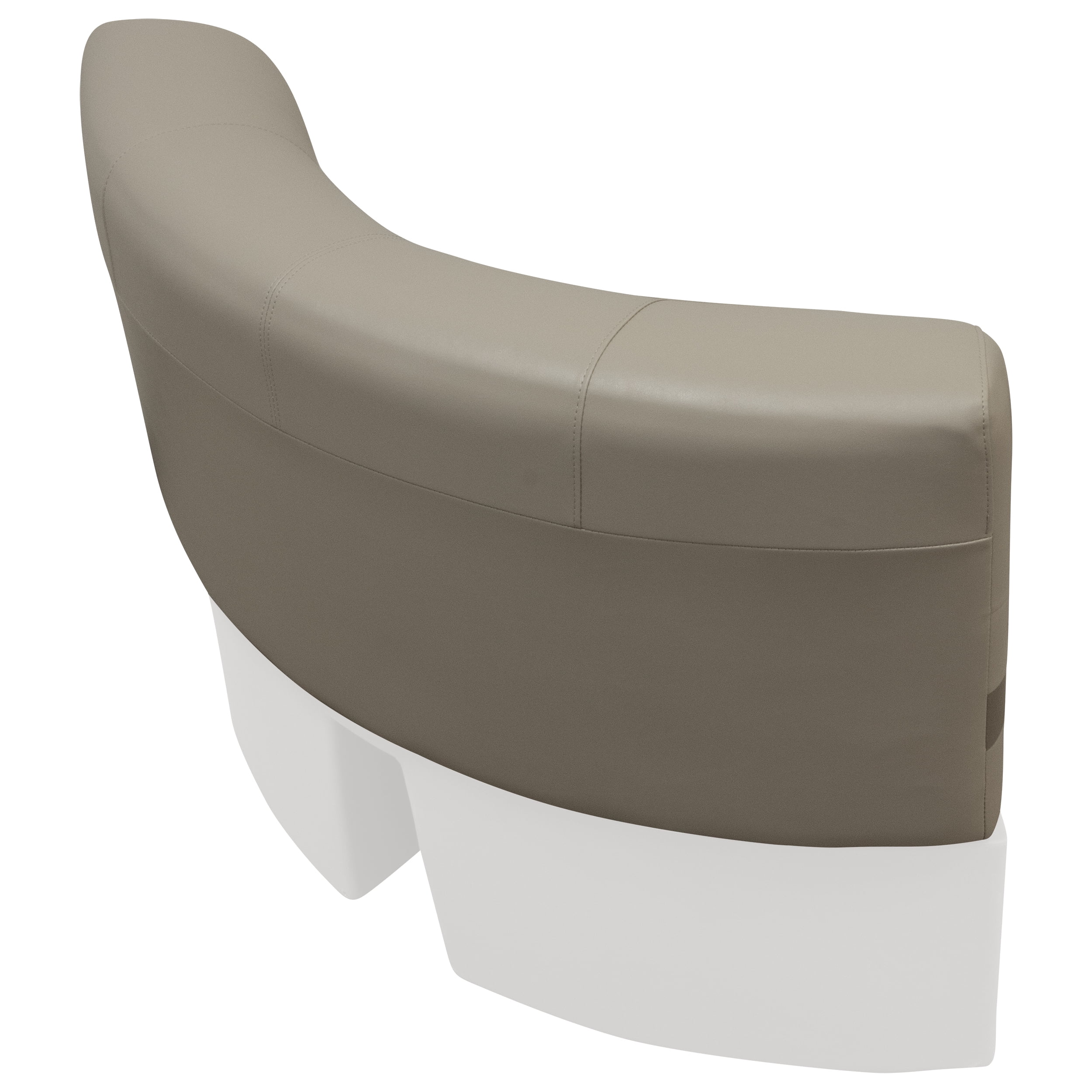 Wise BM11028-1749 Premier Series Pontoon 28" Radius Corner Cushion Set - Mocha Java / Mushroom / Cafe