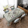 thumbnail image 4 of Sage Green Boho Rectangle Tablecloth, Vintage Abstract Art Ethnic Tribe Waterproof & StainResistant Tablecloth, Washable Oil-proof Table Cover for Dining/Party/Wedding/Camping/Buffet 60x84 In, 4 of 9