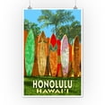 thumbnail image 3 of Honolulu, Hawaii, Surfboard Fence (12x18 Wall Art Poster, Room Decor), 3 of 3