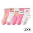 thumbnail image 3 of Ajziojiro Kids Boys Girls Socks for Toddler Student Cotton Sport Socks School Daily Crew Socks 1-12Y Child Baby Girls Boys Fall Socks 5 Pairs, 3 of 7