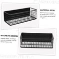thumbnail image 4 of Magnetic Basket for Fridge Black Magnetic Spice Rack Easy Install Material Kitchen Storage Stand, 4 of 5