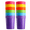 Multi-color, variant on Triani 12Pcs Unbreakable Reusable Drinking Cup 13.5 OZ Plastic Tumblers in 6 Colors-Dishwasher Safe for Adult Kids Outdoor