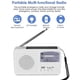 thumbnail image 2 of radio de emergencia portátil dínamo solar potencia recargable manivela fm / am radio reproductor de mp3 inalámbrico led antorcha sirena cargador de teléfono móvil portátil powe blanco kaili Sencillez, 2 of 5