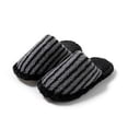 thumbnail image 5 of Iyufng Womens Striped Fuzzy Plush Close Toe Slippers Soft Warm Cozy Slip on Indoor House Slides, 5 of 6