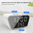 thumbnail image 5 of Giunmcul Tax Free Weekend Wireless Charger Clock LED Digital Alarm Clock Temperature Chargers 15W Fast Wireless Charging Charging Station Desktop Clocks, 5 of 5