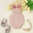thumbnail image 2 of Mercatoo Toddler Baby Baby Knit Romper Cotton Sleeveless Boy Girl Sweater Clothes Baby Plaid Strap Romper 0 to 18 Months, 2 of 9
