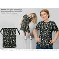 thumbnail image 6 of oneOone Cotton Silk Black Fabric Florals Dress Material Fabric Print Fabric By The Yard 42 Inch Wide-R8, 6 of 6