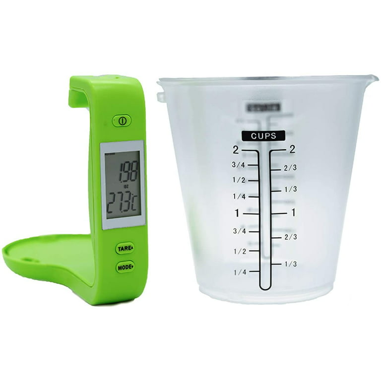  Kitchen Scale Digital Measuring Cup 1kg/600ml Food Scale Weight Scale  Scales Weighing Water Milk Flour Sugar Oil Coffee Liquid Baking Cooking  Plastic Measuring Cups Grams and Ounces (Black): Home & Kitchen