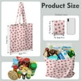 thumbnail image 2 of Cute Strawberry Canvas Tote Bag – Reusable Grocery Bag with Watercolor Red Berry & Kawaii Fruit Print for Strawberry Lovers & Summer Style Fans, 2 of 7