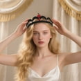 thumbnail image 4 of Bridal for Women, Sparkling & Pearl Wedding Headpiece - Elegant Hair Accessories for Bride, Prom, Pageant, QuinceaÃ±era, Bridesmaids & Special Events, 4 of 5