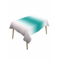 thumbnail image 2 of Gray Teal Green Tablecloth Rectangle Table Cloth 52x70, Waterproof Outdoor Table Cloth Covers Decorative Table Protector, Modern Gradient Geometric Washable Table Cover for Kitchen Dinning Party, 2 of 8