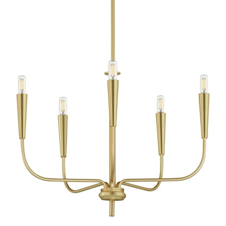 

Maxim 24815 Vela 5 Light 24 Wide Abstract Chandelier - Brass