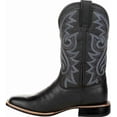thumbnail image 1 of Botas vaqueras deportivas anchas con punta cuadrada para hombre y mujer, 1 of 5