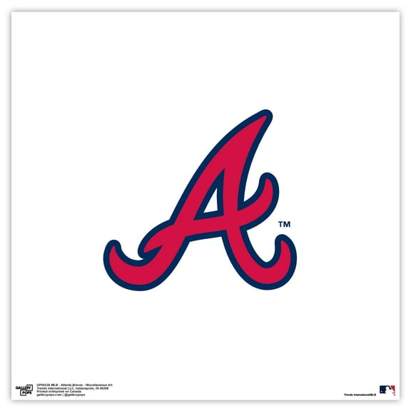 Gallery Pops MLB Atlanta Braves - Miscellaneous Art Wall Art, Unframed Version, 12" x 12"