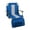 Blue, variant on Stansport Tubular Frame Folding Stadium Seat with Arms - Blue/Tan