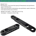thumbnail image 2 of Yuarrent Adaptador de freno de disco de horquilla de montaje plano para bicicleta, adaptadores impermeables de fijación de freno de disco, Ciclismo Adaptador Trasero/Negro, 2 of 6