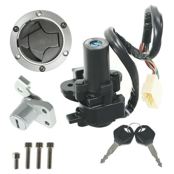 LABLT Ignition Switch Lock Key Fuel Gas Cap for Kawasaki Ninja 08-12 250R EX250J