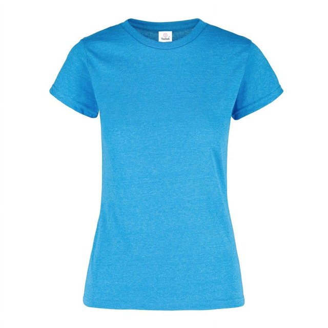 Playera para Dama YAZBEK Color Turquesa Jaspe Tamaño Extra Grande
