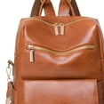 thumbnail image 2 of Mochila para Mujer, Bolso de Hombro para Niñas, Bolso de Mano Sintética con Varios Bolsillos Marrón Macarena Bolso de mujer, 2 of 8