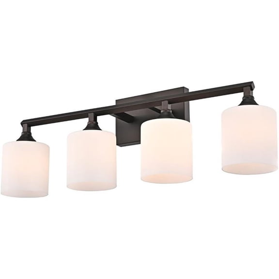 CHLOE Jane Contemporary 4 Light Rubbed Bronze Bath Vanity Fixture 29" Width