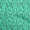 thumbnail image 1 of oneOone Polyester Spandex Sea Green Fabric Asian Floral Block Dress Material Fabric Print Fabric By The Yard 56 Inch Wide, 1 of 4