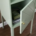 thumbnail image 5 of Pale Green Crosshatch Accent Storage Cabinet, 5 of 10