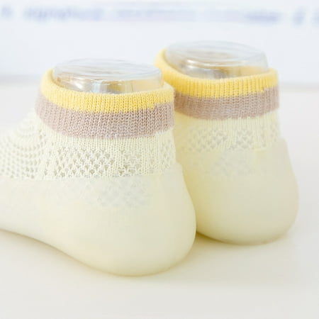 

LYCAQL Baby Shoes Toddler Shoes Hollow Out Breathable Socks Shoes Soft Sole Non Slip Wear Out Toddler Toddler Walking Shoes Size 4 (Yellow 6.5 Toddler)