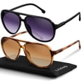 thumbnail image 1 of Lentes de sol livho Retro Aviador Polarizados Proteccion UV400 Unisex, 1 of 5