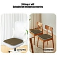 thumbnail image 6 of Gray Coffee Flax Dining Seat Cushion - 40x40cm Non-Slip Foam Pad for Chairs | Home, Office, Kitchen & Car Use | Washable Cover & Ergonomic Design, 6 of 7