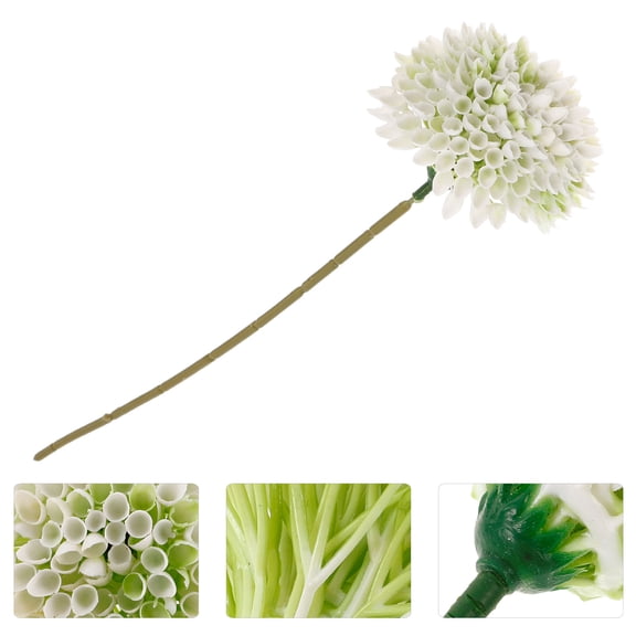 OFFIGAM 4Pcs Artificial Flowers White Faux Floral Wedding Table Centerpiece Decor