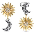 thumbnail image 1 of ARETES PLATA ESTERLINA 925 SOL Y LUNA 524785, 1 of 5