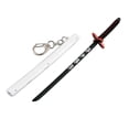 thumbnail image 1 of Japanese Anime Sword Keychain Mini Katana Keychains Anime Key Chain Cosplay Pendant Gift, 1 of 3