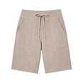 thumbnail image 4 of Womens Shorts 2026 Comfy Summer Drawstring High Waist Cotton Shorts with Pockets for Women Trendy by Yigetop Beige L, 4 of 7