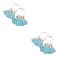 thumbnail image 2 of Pendientes de araña Sonducket Estilo bohemio vintage Tribal con borla color lago azul, 2 of 6