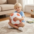 thumbnail image 4 of 6.3in Soccer Plush Toy, Small Stuffed Sports Ball Doll, Portable Athletic Themed Plushie, Football Inspired Decorative Ornament for Fans, 4 of 8