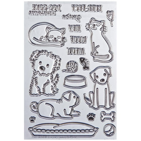 Acrylic Stamps - Furry Friends Stamp Set, 4 by 6