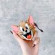 thumbnail image 2 of Funda para AirPods, adorable ratón 3D, grueso, suave, portátil, llavero, anillo de dedo, funda protectora de silicona, compatible con auriculares Apple AirPods brillar Electrónica, 2 of 5