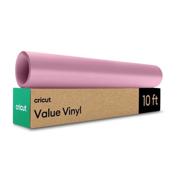 Rollo de vinilo Cricut Value, permanente, rosa mate, 30,5 cm x 3 m