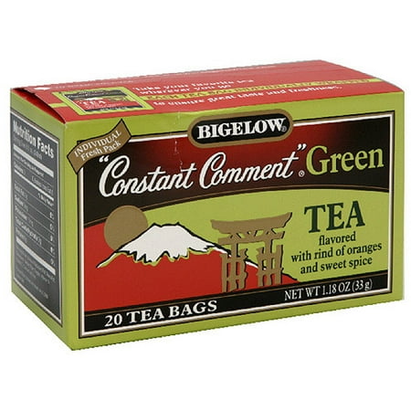 Bigelow Constant Commentaire Thé Vert, 20ct (Pack de 6)